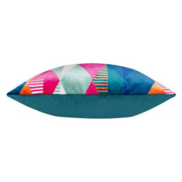 furn. Furn Metro Harlequin Velvet Cushion Cover - thumbnail 3