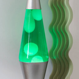 Valuelights Razzo Led White And Green With Silver Base Retro Lava Lamp Desk Table Light - thumbnail 2