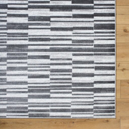 Livabliss Monte Carlo-Modern Black White Grey Graphic Living Dining Bedroom Rug 200 X 275 Cm Easy Care, Non Shedding - thumbnail 7