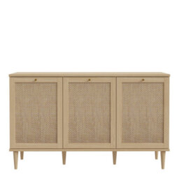 Furniture To Go Calasetta 3 Door Sideboard In Rattan - thumbnail 3