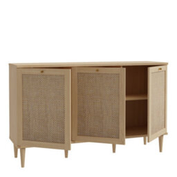 Furniture To Go Calasetta 3 Door Sideboard In Rattan - thumbnail 5
