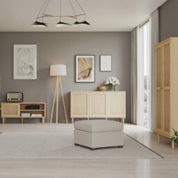 Furniture To Go Calasetta 3 Door Sideboard In Rattan - thumbnail 8
