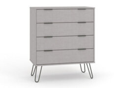Core Products Augusta Industrial Grey 4 Drawer Chest H90.3Cm X W76.5Cm X D39.5Cm - thumbnail 4