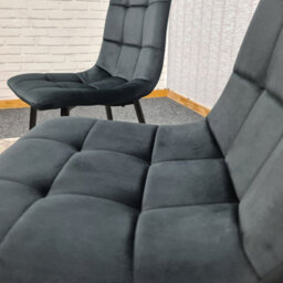 Kosy Koala Dining Chairs Set Of 6 Black Tufted Chairs Velvet Chairs - thumbnail 6