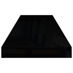 Berkfield Floating Wall Shelf High Gloss Black 80X23.5X3.8 Cm Mdf - thumbnail 5