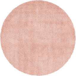 Bravich Rose Pink Thick Shaggy Circle Rug - California - 120Cm - thumbnail 1