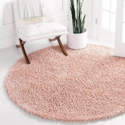 Bravich Rose Pink Thick Shaggy Circle Rug - California - 120Cm - thumbnail 4