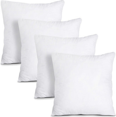 Casabella Luxury Cushion Inserts 30X30Cm Pack Of  4, Cushion Pads Hollowfibre White Square Cushion Insert, Sofa Cushions Inners - image 1