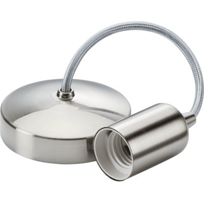 "Knightsbridge 8270Bc 6"" Contemporary Pendant Set In A Brushed Chrome Finish"