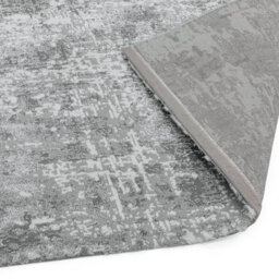 Modern Silver Rug, Abstract Rug For Bedroom, Stain-Resistant Rug For Dining Room, Abstract Silver Rug-80Cm X 150Cm - thumbnail 2