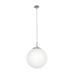 Eglo Rondo White Glass And Metal 1 Light Ceiling Pendant, (D) 30Cm - thumbnail 3