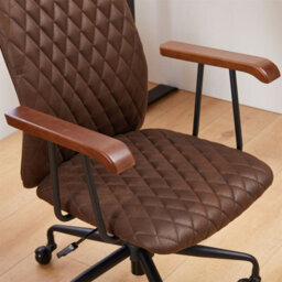Office Chair, Padded Swivel Armchair With Wheel, Metal Armrest Microfiber Suede, Adjustable Height Max Load 150Kg  - 1 Pack - thumbnail 7