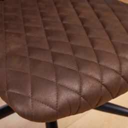 Office Chair, Padded Swivel Armchair With Wheel, Metal Armrest Microfiber Suede, Adjustable Height Max Load 150Kg  - 1 Pack - thumbnail 8