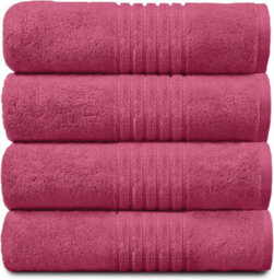 Gc Gaveno Cavailia Hampton Royal 4 Pack Bath Sheet 80X140 Blush Pink Egyptian Cotton Premier Super Absorbent Towel