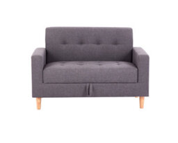 Mattress Guru Modern Smart Sofa In A Box, Taupe Fabric Sofa With Hidden Storage - 2 Seater - thumbnail 1