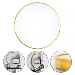 80 Cm Large Round Wall Mirror Bathroom Bedroom Makeup Dressing Circle Mirror - thumbnail 2