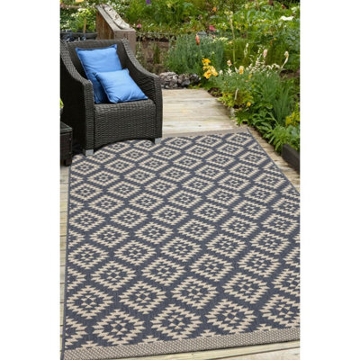 Melrose Eden Genesis Navy Indoor Outdoor Large Area Rug 3mm Pile Height - 160/230Cm - image 1