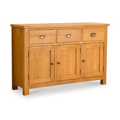 Lanner Oak Large Sideboard Fully Assembled - By Roseland Furniture - image 1