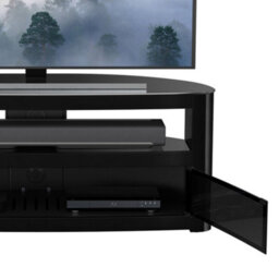 "Avf Affinity Burghley 1.25M Curved Tv Stand, For Tvs Up To 65"" - Black" - thumbnail 8