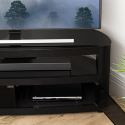"Avf Affinity Burghley 1.25M Curved Tv Stand, For Tvs Up To 65"" - Black" - thumbnail 7