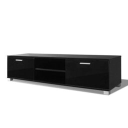 Vidaxl Tv Cabinet High-Gloss Black 140X40.5X35 Cm - thumbnail 2