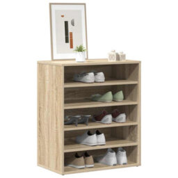 Vidaxl Shoe Cabinet Sonoma Oak 60X35X70 Cm Engineered Wood - thumbnail 4