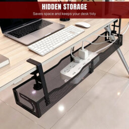Cable Management, 25''/64Cm Long Under Desk Cable Management Cable Tidy Tray - thumbnail 6