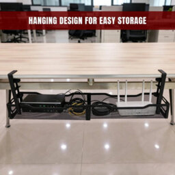 Cable Management, 25''/64Cm Long Under Desk Cable Management Cable Tidy Tray - thumbnail 5