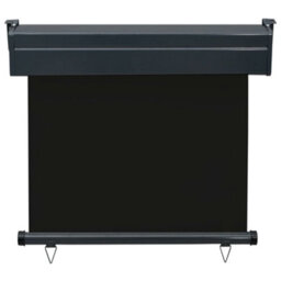 Berkfield Balcony Side Awning 80X250 Cm Black - thumbnail 4