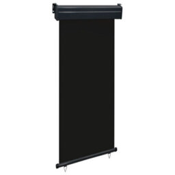 Berkfield Balcony Side Awning 80X250 Cm Black