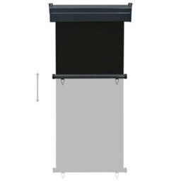 Berkfield Balcony Side Awning 80X250 Cm Black - thumbnail 5