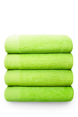 Rapport Home Chatsworth Pure Cotton Super Sheet Towel Lime