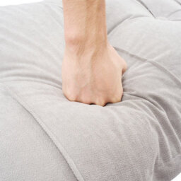 Living And Home Light Gray Washable Chenille Cushion Headboard Pillow, 150Cm W X 60Cm H - thumbnail 8