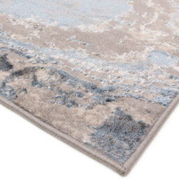 The Rug Edit Ritz Abstract Metallic Blue Living Room Rug - 160X220Cm - thumbnail 5