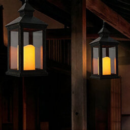 Bright Zeal Set Of Two Gold 35Cm Tall Decorative Candle Lanterns - thumbnail 5
