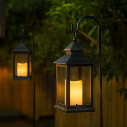 Bright Zeal Set Of Two Gold 35Cm Tall Decorative Candle Lanterns - thumbnail 7