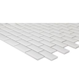 GoodHome Trentie White Polished Gloss Flat Ceramic Mosaic Tile Sheet, (L)300mm (W)300mm - thumbnail 3