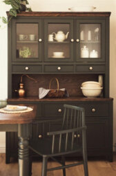 Statement Furniture Queensbury Large Sideboard With Oak Top, 3 Doors And Drawers - Bottle Green - thumbnail 4