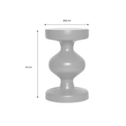 Sweeek - Metal Side Table Mustard Yellow 29.5X29.5X48.5 Cm - Hawa - thumbnail 5
