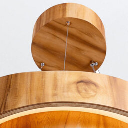 Luminosa Lighting Elstead Horizon 60Cm Cylindrical Pendant Ceiling Light Teak - thumbnail 5