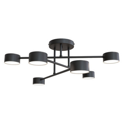Emibig Lighting Emibig Halo Ceiling Lamp 6 X Gx53 Black - image 1