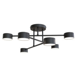 Emibig Lighting Emibig Halo Ceiling Lamp 6 X Gx53 Black - thumbnail 1