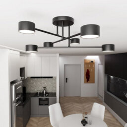 Emibig Lighting Emibig Halo Ceiling Lamp 6 X Gx53 Black - thumbnail 6