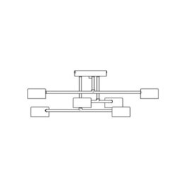 Emibig Lighting Emibig Halo Ceiling Lamp 6 X Gx53 Black - thumbnail 8