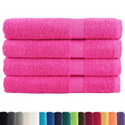Berkfield Premium Sauna Towels Solund 4 Pcs Pink 80X200 Cm 600 Gsm - thumbnail 2