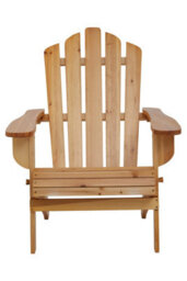 Orsina Natural Finish Chair, Water-Resistance Indoor Armchair, Sleek Garden Chair, Sustainable Lawn Chair - thumbnail 6
