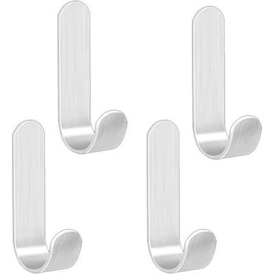 Hooks Stainless Steel Adhesive Hooks Pack Of 4 Self Adhesive Towel Holders Stainless Steel Hooks