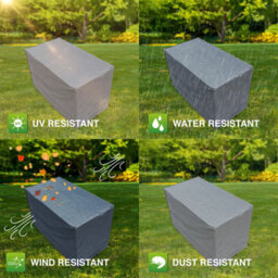 Oxbridge Grey Bistro Waterproof Outdoor Garden Patio Set Furniture Cover - thumbnail 6