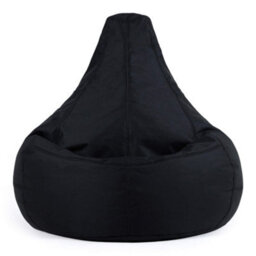 Icon Dalton High Back Adult Gaming Indoor Outdoor Bean Bag Chair, Black - thumbnail 3