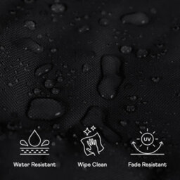Icon Dalton High Back Adult Gaming Indoor Outdoor Bean Bag Chair, Black - thumbnail 7